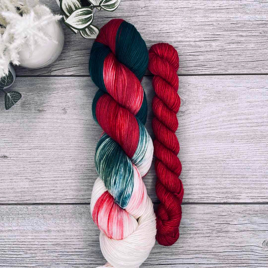 Christmas Taffy SOCK SET | fingering weight | Christmas