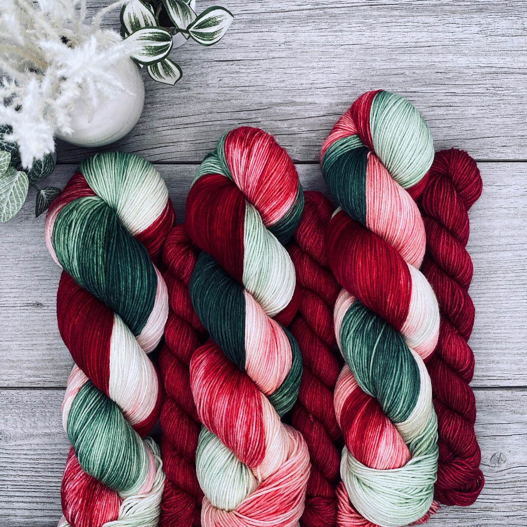 Holly Berry SOCK SET | Wayfarer | fingering weight | Christmas