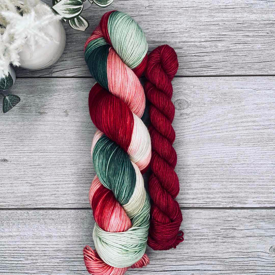 Holly Berry SOCK SET | Wayfarer | fingering weight | Christmas