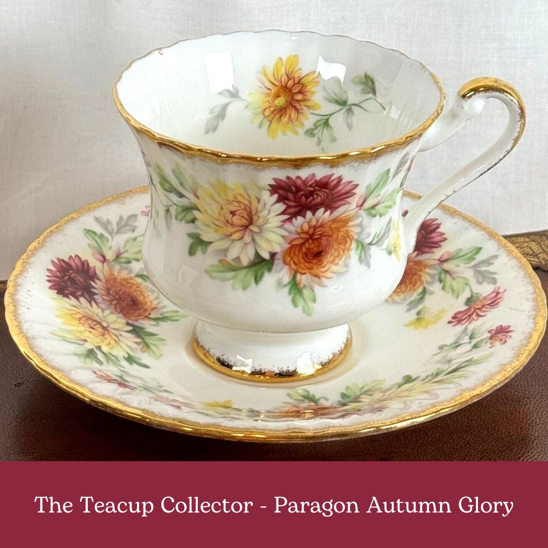 Paragon Autumn Glory SOCK SET  |  Vintage Teacup Collector Series  |  Choose Fingering or DK weight