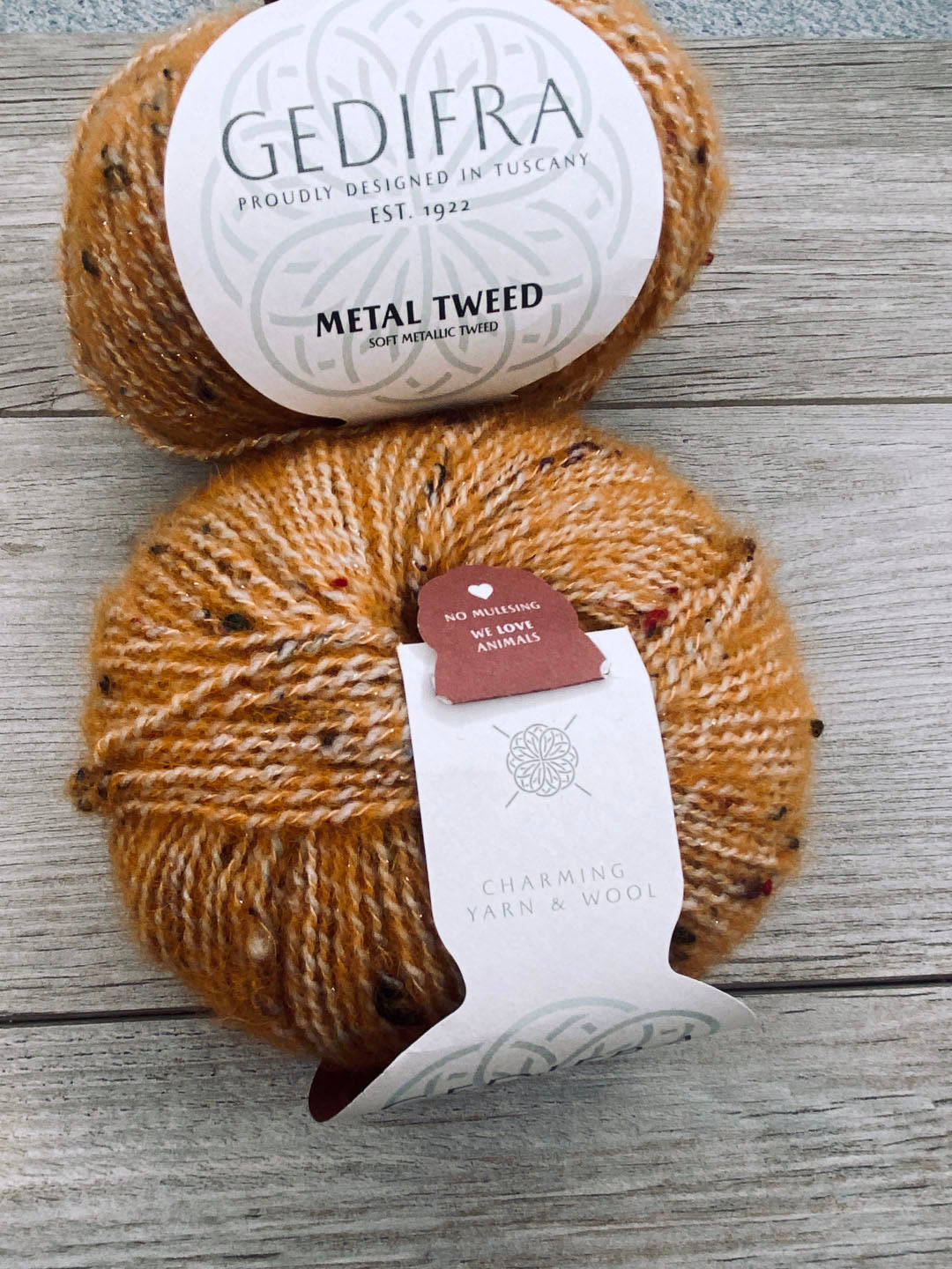 DESTASH  |  Gedifra Metal Tweed - Gold