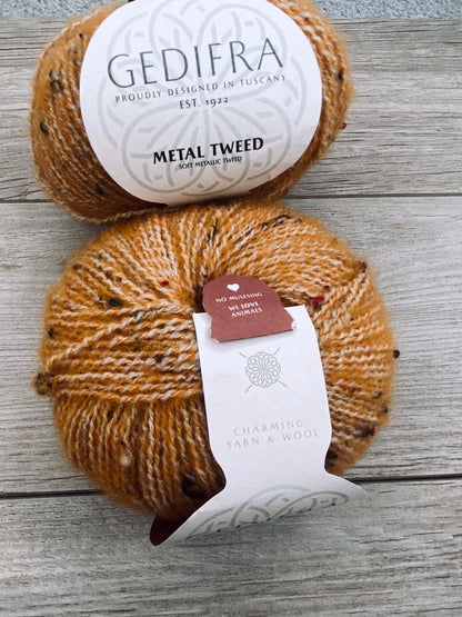 DESTASH  |  Gedifra Metal Tweed - Gold