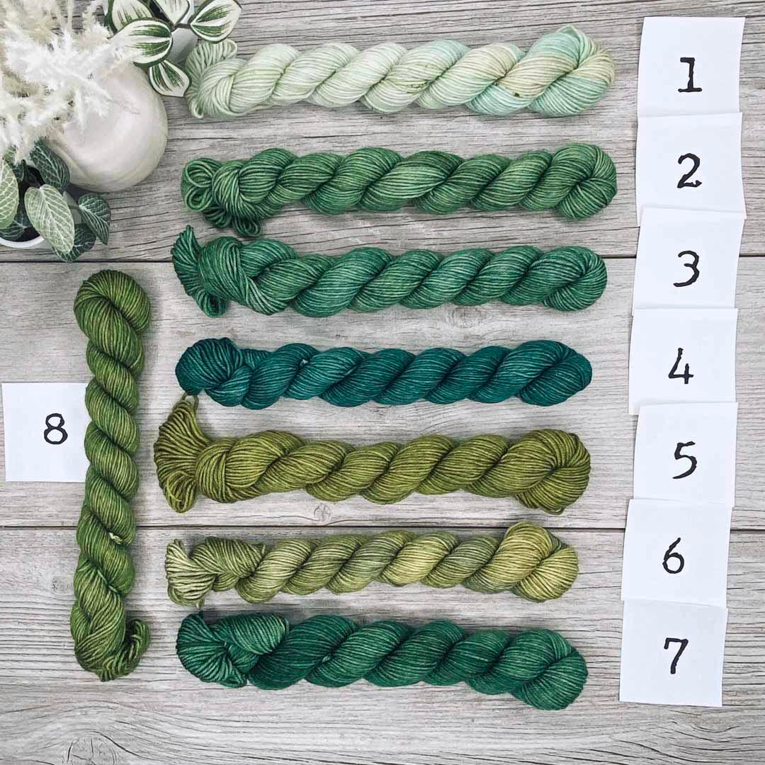 Mini Singles  |  Green Choices  |  SHEEPISHsock  |  fingering weight