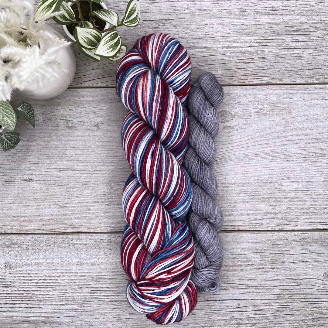 Patriotic Self-Striping Yarn  |  SHEEPISHsock  |  fingering weight