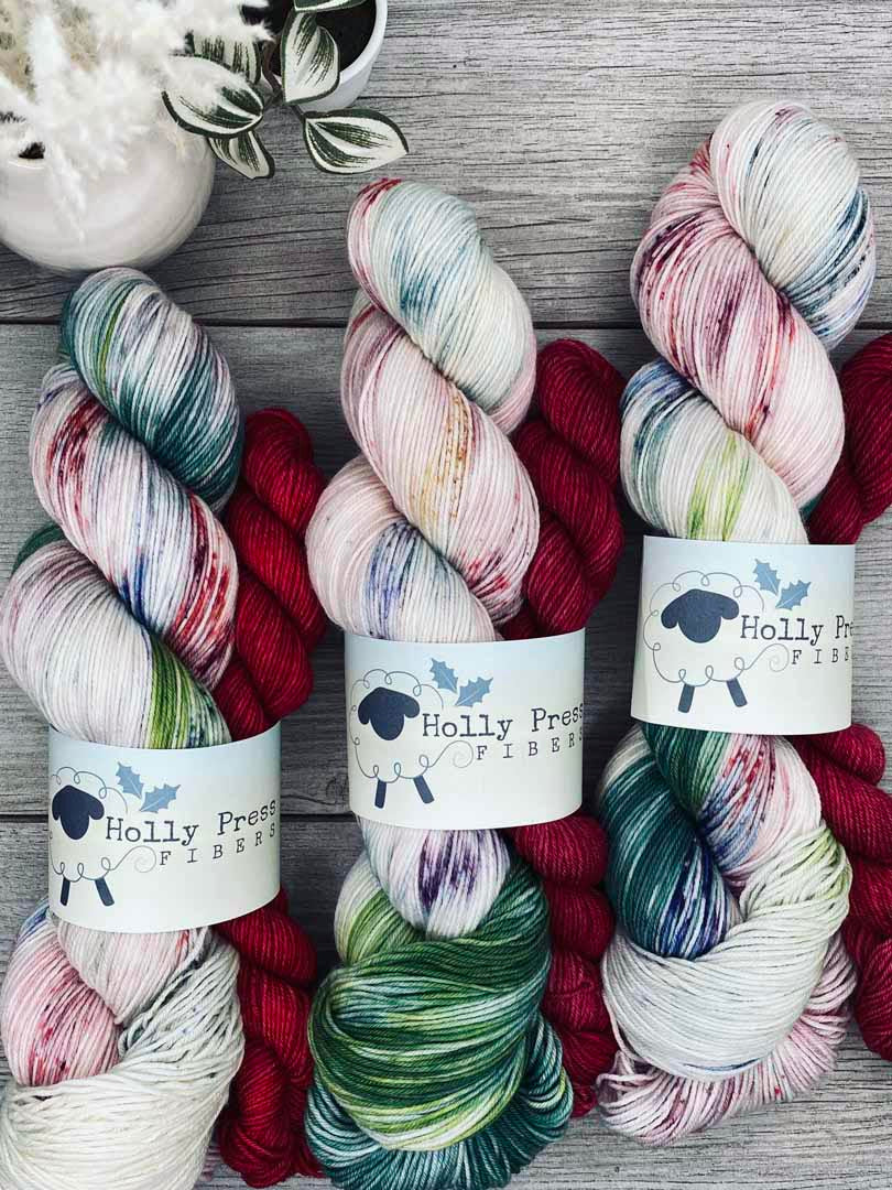 Spode Christmas Tree SOCK SET  |  Vintage Teacup Collector Series  | Fingering weight  |  Christmas