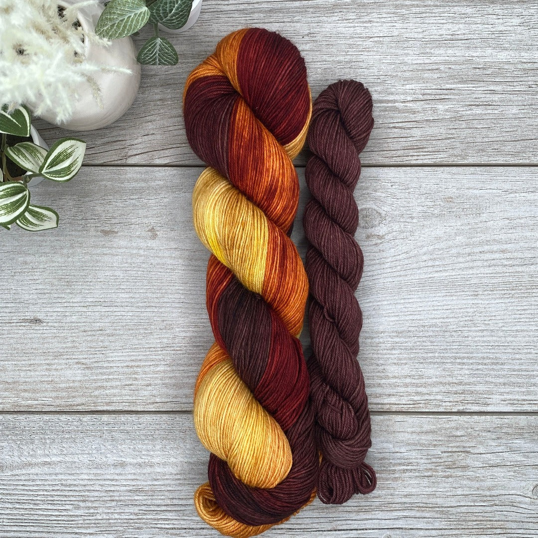 Woven Woods in Elvenhome SOCK SET  |  Hobbit &amp; Tolkien Inspired  |  SHEEPISHsock  |  fingering weight