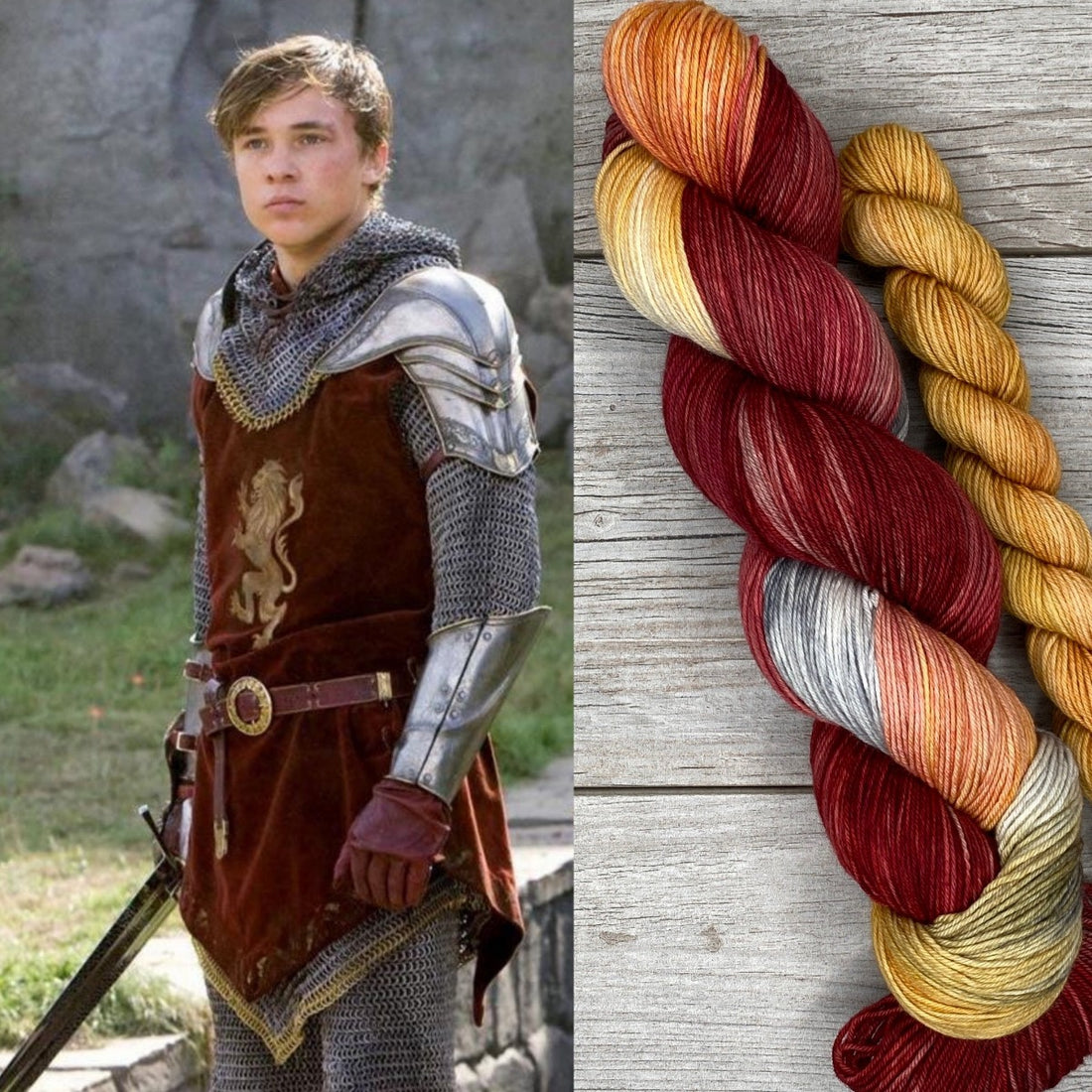 King Peter the Magnificent SOCK SET  |  Narnia Inspired  |  SHEEPISHsock  |  fingering weight